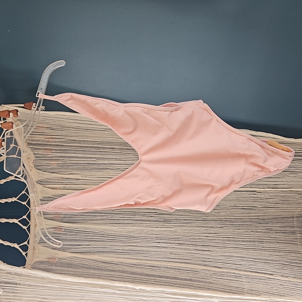 PINK SHEKINI One Piece Swimsuit Plunge Plunge womens Size Small